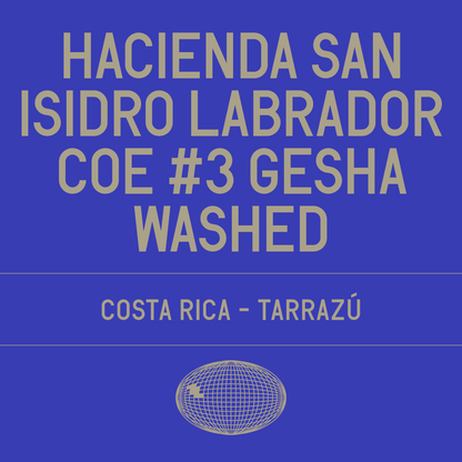 Hacienda San Isidro Labrador - El Cedro COE #3 Gesha Washed
